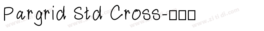 Pargrid Std Cross字体转换